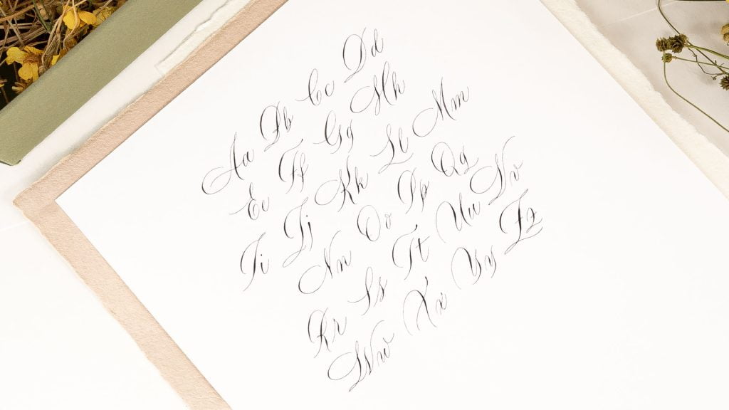 caligrafie in stil modern Denisa Micorici