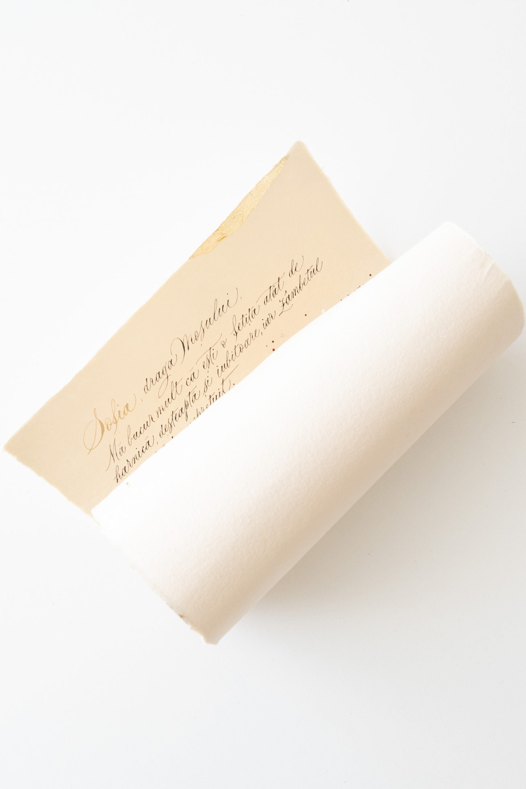 Scrisoare caligrafiată de mână