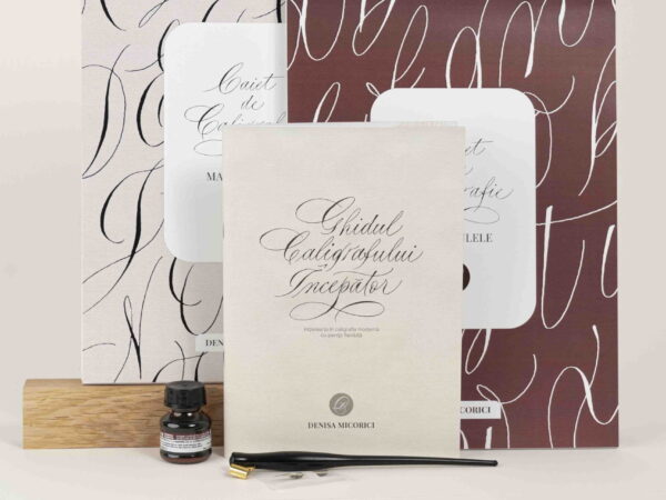 set complet de caligrafie pentru incepatori