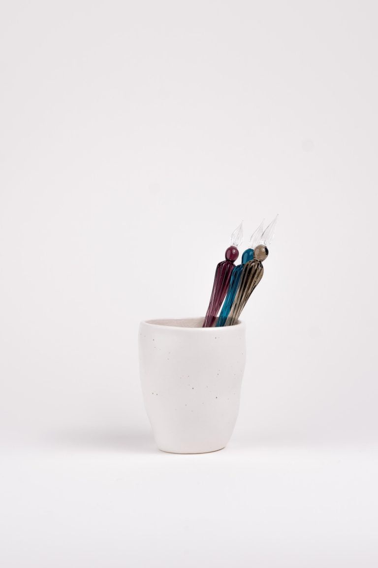 toc de sticla lucrat manual de Herbin in Franta