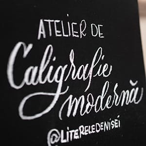 Atelier de caligrafie la Street Delivery Timișoara 2019 cu Denisa Micorici