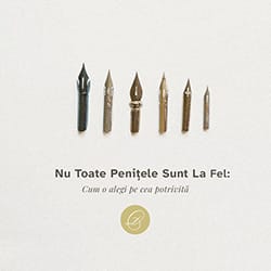 Cum alegi o peniță de caligrafie? Tipuri de penițe și diferențele dintre ele