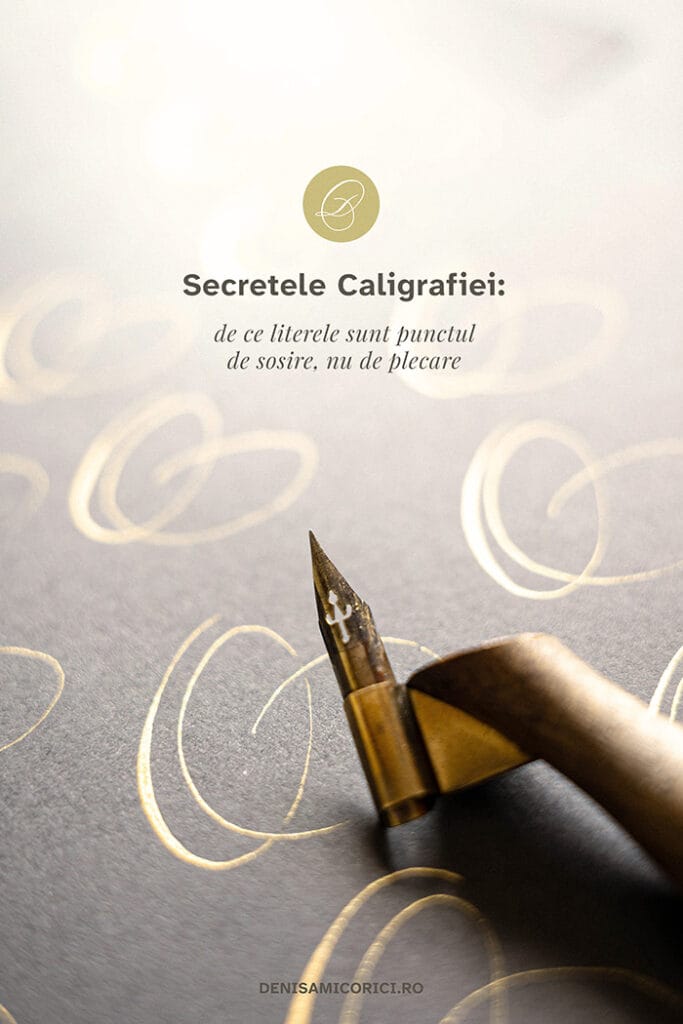 De ce nu se începe caligrafia direct cu literele